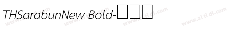 THSarabunNew Bold字体转换